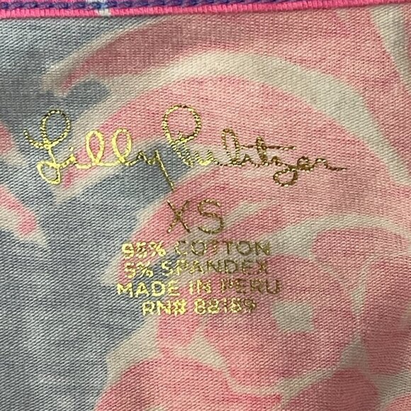 Lilly‎ Pulitzer Tank Top Women XS Pink Pineapple Print Sleeveless Casual Top - Picture 7 of 9